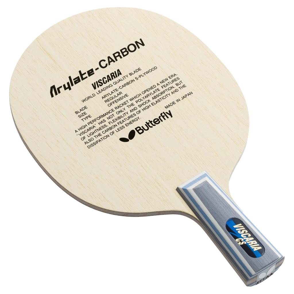 Butterfly Viscaria CS Table Tennis Racket - Chinese Penhold, Arylate Carbon, High Rebound - Made in Japan