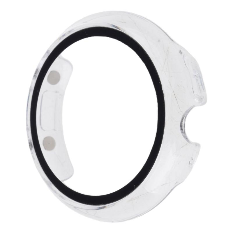 Чехол для смарт-часов из ПК и стекла, защитное стекло для Watch 4 41 мм 45 мм, рамка-чехол, безопасный, быстро крепится и снимается