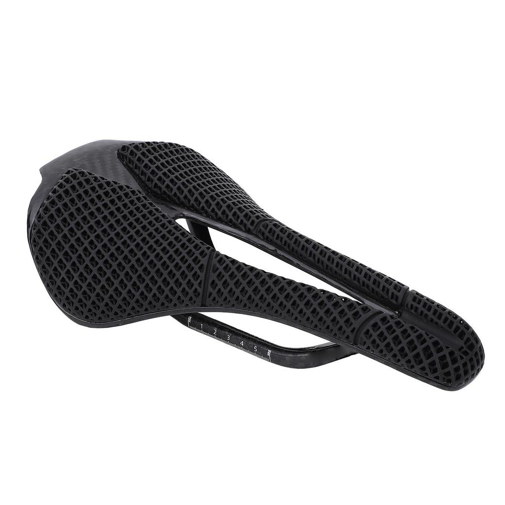 Bike Saddle High Strength 3D Printed Carbon Fiber Hollow Bike Cushion for Mountain Bikes