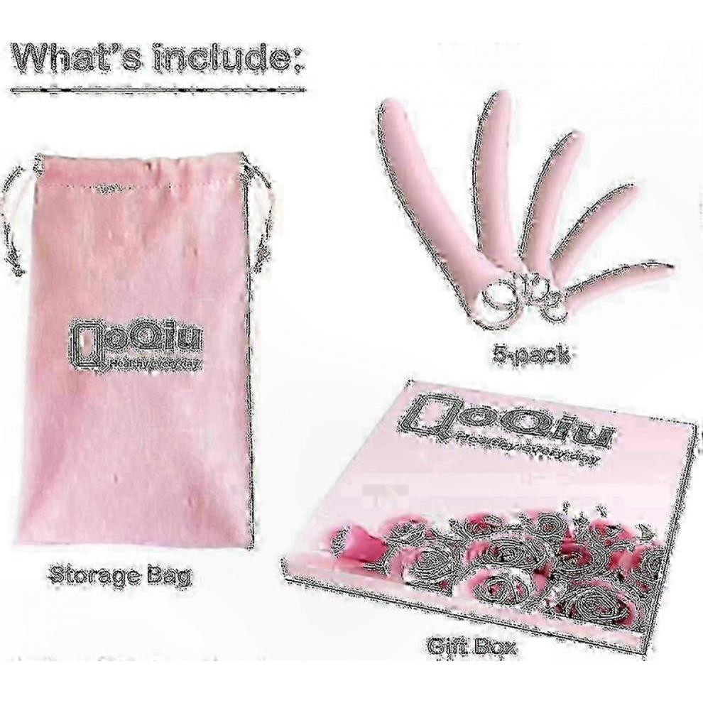 5-Pack Silicone Dilator Set for Pelvic Floor Muscle Training & Women's Wellness Support