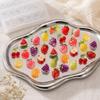 Silicone Nail Art Charm Mold Heat Resistant Angel Heart Fruit Prints for Home DIY Manicure Nail Decoration Making