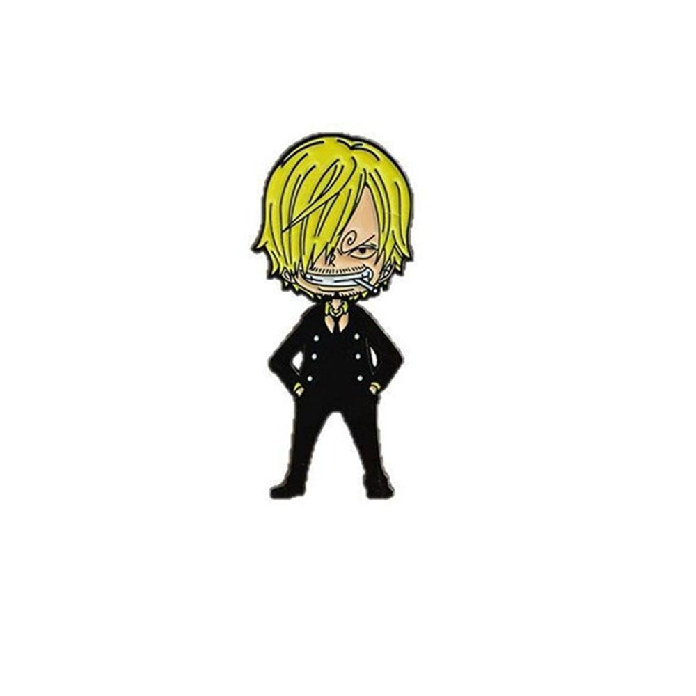 Эмалированный значок из аниме One Piece Обезьяна Д. Луффи и Ророноа Зоро Мультяшные броши Мужские Женские Рюкзак Портфель Значки на лацкан