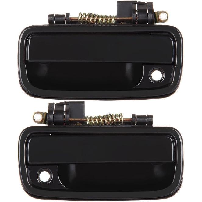 ECCPP Door Handles Exterior Outer Outside Front Driver Passenger Side for Toyota Tacoma 1995 1996 1997 1998 1999 2000 2001 2002 2003 2004 Black(2pcs)