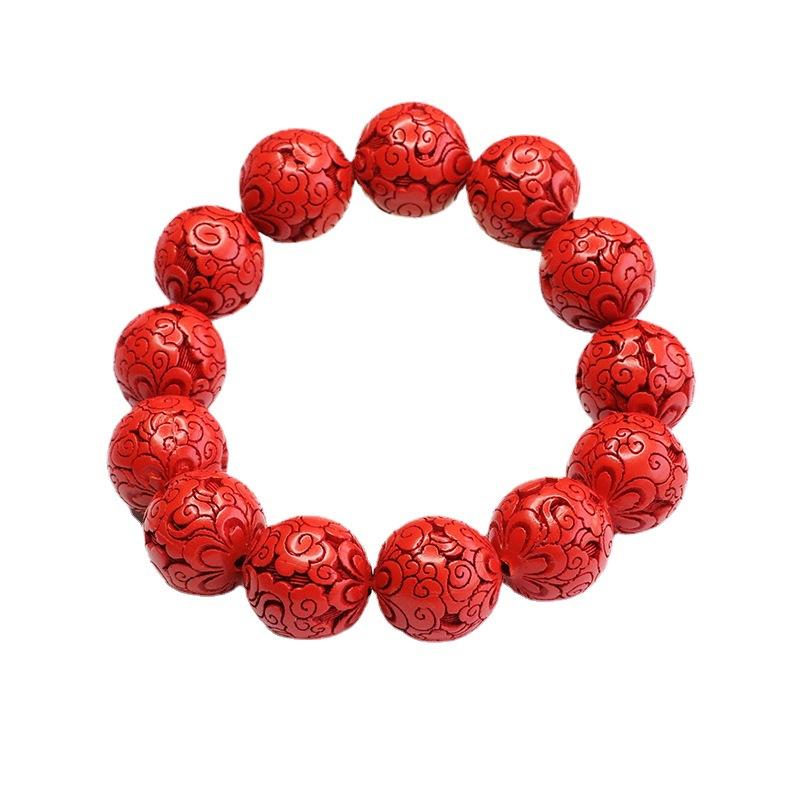 Ximang Bracelet Red Sand Beads National Style Ornament Factory Delivery S3022804