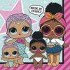 Бумажные салфетки для вечеринки, дома, с персонажами, L.O.L. Сюрприз! Принадлежности, День рождения, Декор,