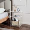 Acrylic Transparent Bedroom Bedside Table Sofa Side Table Living Room Bathroom Shelf Small Coffee Table