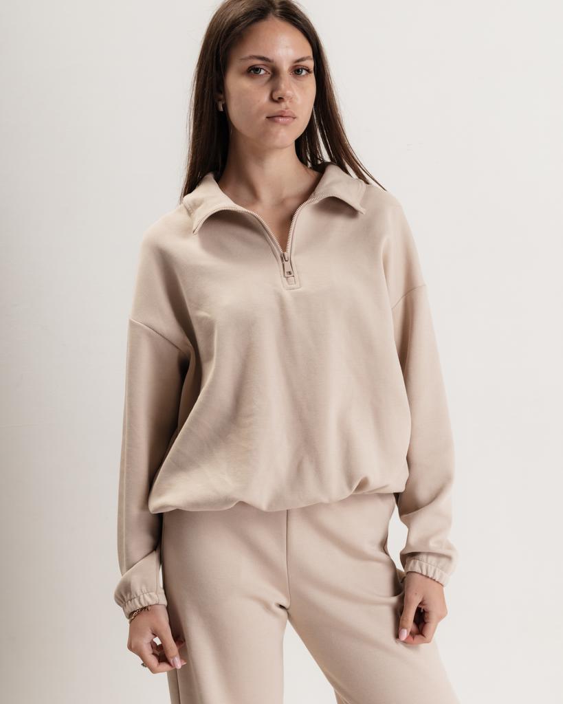 Костюм женский LK Brand 1036 M бежевый (брюки, кофта)