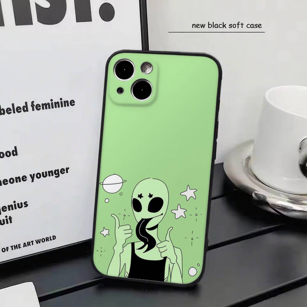 Рисунки пришельцев Для iPhone 17 Air 16 Pro Max 15 14 13 Полное покрытие Ударопрочный чехол MagSafe