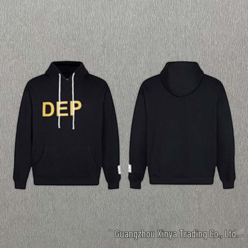 GALLERY DEPT Ink Splatter Graffiti Unisex Cotton Hoodie Set - Autumn Loose Fit