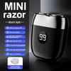 Portable Rechargeable Men's Electric Beard Shaver - Compact Travel Design