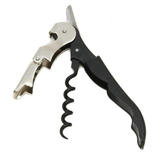 Wine Opener Waiter Corkscrew, Professional Wine Key for Servers, Bartender with Foil Cutter, Manual Wine Bottle Opener Double Hi