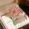 Decorative Rhinestone Flower Brooch for Women Girls Fancy Detail for Every Outfit