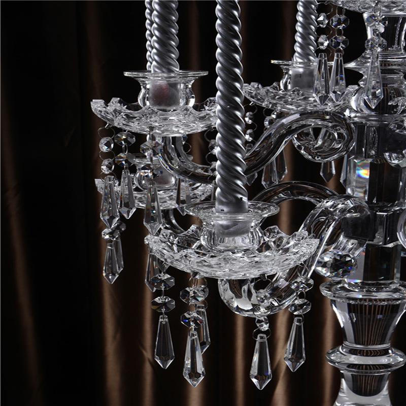 Европейский хрустальный подсвечник с девятью головками для свадеб, дней рождения и декора отелей.