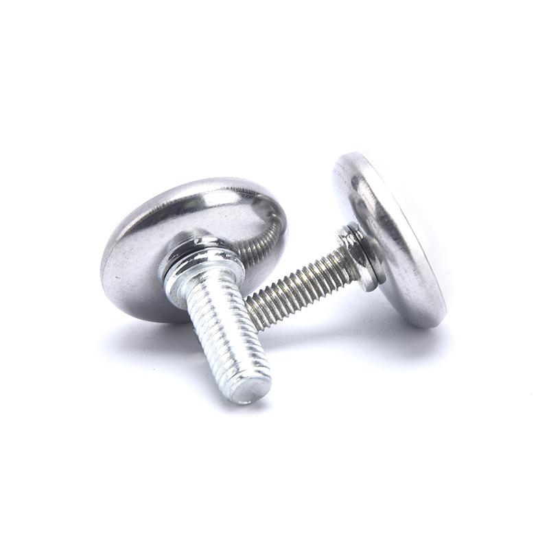 4шт M6 M8 15/20/25 мм Регулируемые стальные ножки для мебели Противоскользящее основание стола