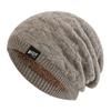New Unisex Winter Hats Fashion Rock Label Slouchy Beanie Hat Fleece Lined Warm Knitted Hats Men Women Ski Beanie Cap