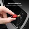 ZLKQ1 4pcs Metal Car Tire Valve Caps 3D Aluminum Alloy Stem Caps For Ford ST Line Explorer Transit Ranger Kuga F150 Fusion Taurus GHIA