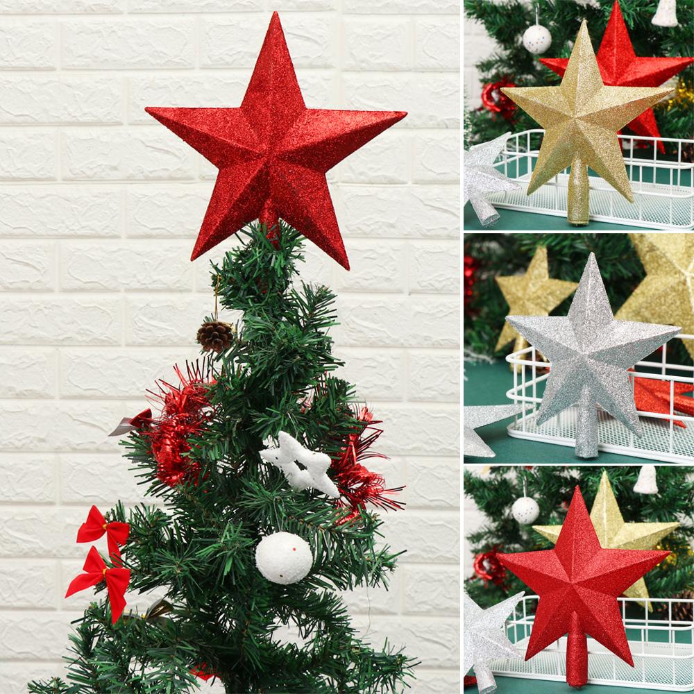 New New Year Party Supplies Christmas Tree Decoration Home Decor Xmas Ornament Large Glitter Star