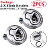 2/4/6/10PCS Plastic Marine Boat Round Deck Lock Flush Pull Slam Latches Lift Ring Handle RV Boat Yacht Hatch Door Lock