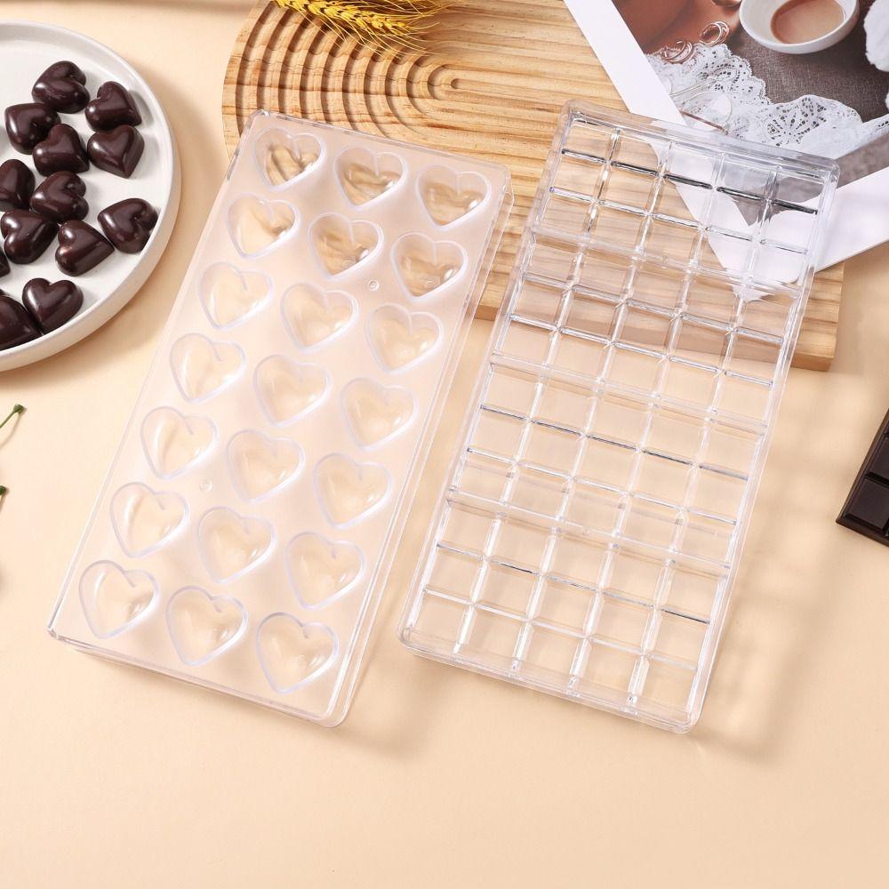 Transparent Mini Cookie Mould 3D Candy Mould Valentine's Chocolate Molds  Kitchen