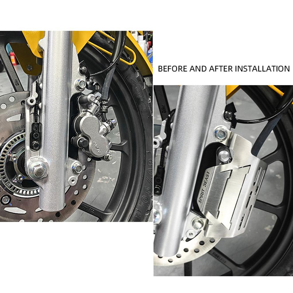 Крышка суппорта дискового тормоза переднего колеса мотоцикла для Cub 110 CC110, защитная плата дискового суппорта