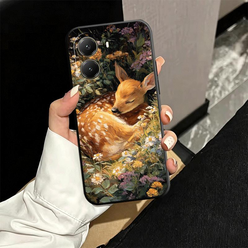 Sika Deer Elk Animal Soft Phone Case for Xiaomi Poco X5 X6 X7 X8 Pro Max X3 F7 F8 Ultra M8 M7 M6 M5 Redmi 15 15C 14C 13C 12C X4