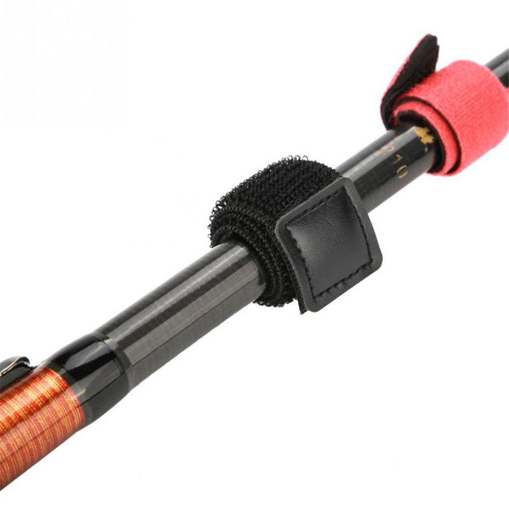 3 Colors Elastic Sleeves Pole Glove Truss Cane Straps Tip Cover Fishing Rod Tie Fastener
