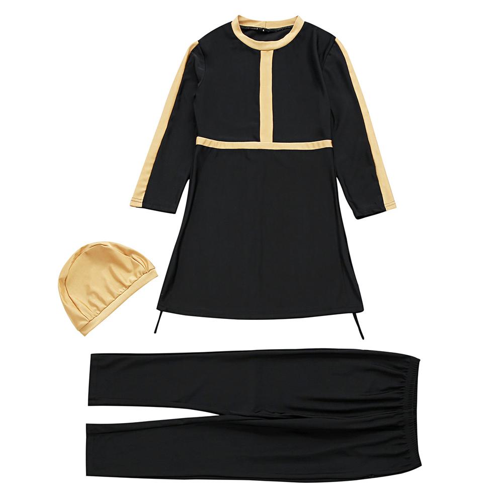 Swimming Wear for Girls Muslim Islamic Three Pieces Swimsuit Kids' Burkinis Swimwear for Children Swimming Set 3-12 Years
