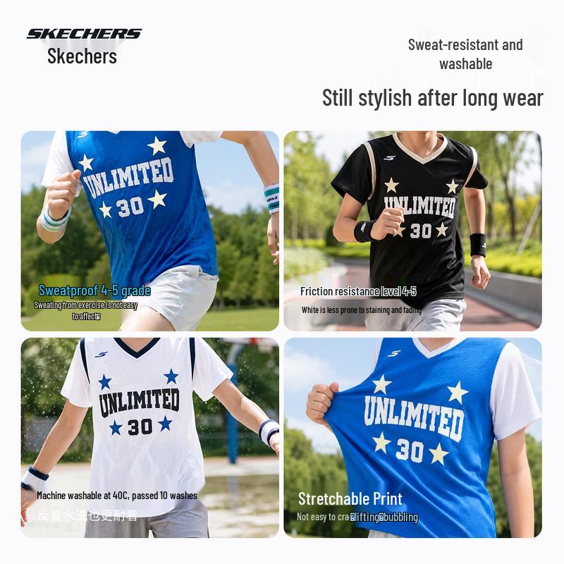 Skechers Kids' Breathable Loose Fit Sports T-Shirt