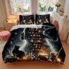 3pcs Witch's Cauldron Quilt Set Cartoon Themed Bed Quilt Set Lovely Character Bedroom Decor Bed Quilt Set