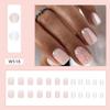 Short False Nails Round Nail Tips Fashion Fake Nails  for DIY