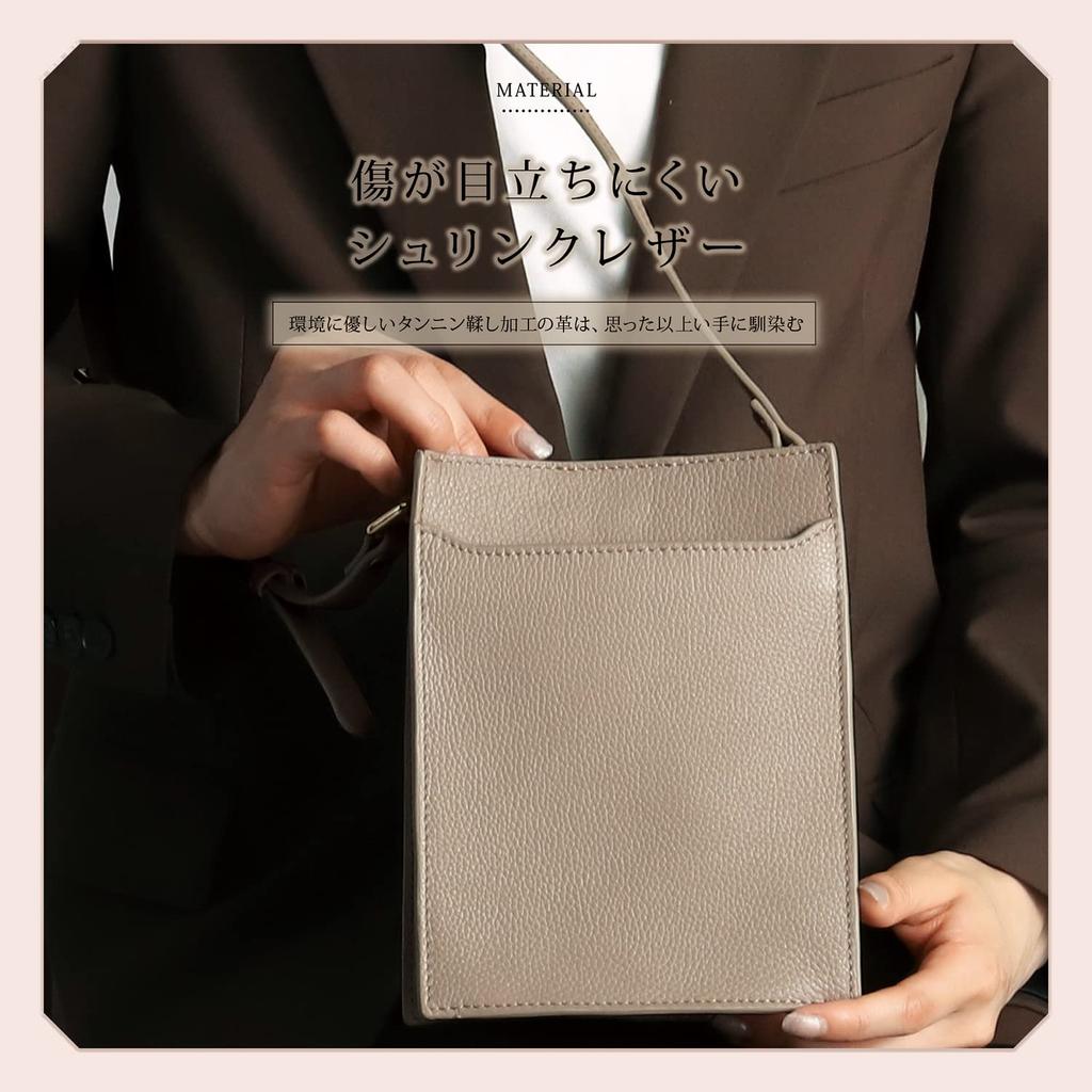 Genuine Leather Smartphone Crossbody Vertical Lightweight Mini Smartphone Shoulder Bag for MP1 [BLUE SINCERE] Pouch, Bag, Style, Women/Mila (Metallic