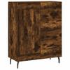 Sideboard Smoked Oak 69.5 x 34 x 90 cm Wood Based Material