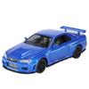 1/32 Nissan GTR R34 Форсаж Модель автомобиля из легкого сплава литая игрушка со звуком и светом транспортные средства украшения игрушки для детей подарок