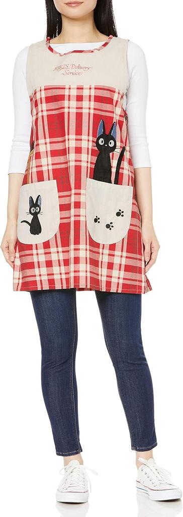 Marushin Ghibli Apron for Perfect for Nursery School Delivery Jiji and Deck Cute Character Adult Orchid Suitable for Nursery Schools and Product
