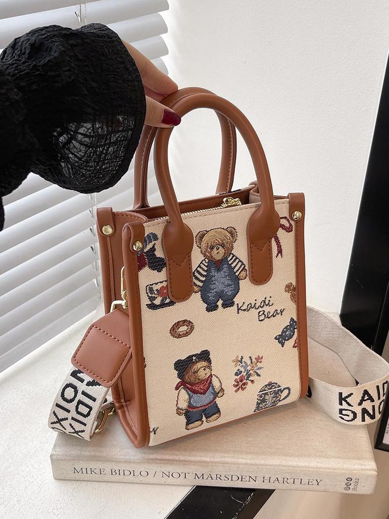 Katie Bear Women's Cute Korean Style Crossbody Handbag - Small & Trendy Single Shoulder Bag