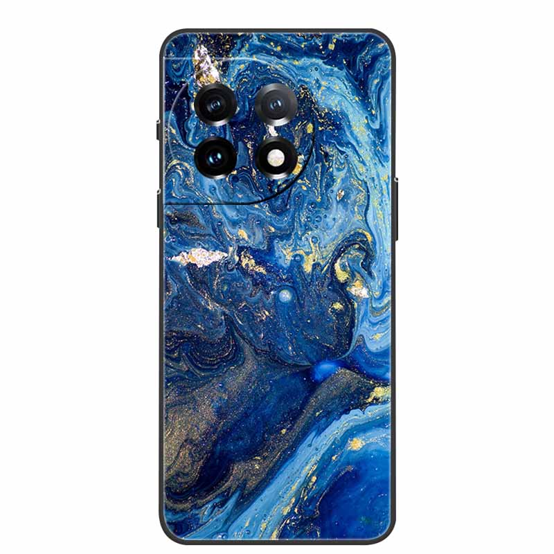 Чехол для One Plus 11 Мраморная текстура гранита Каменные текстуры Чехлы для телефона для Oneplus 11R Ударопрочный Мягкий чехол для Oneplus11 5G Силиконовый