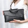 Women's Crocodile Pattern Clutch, Evening Bag, Business Bag, Wallet Card Holder, Elegant Temperament