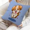 Милая подушка для собаки Аниме подушка Подушка для головы дивана-кровати Наволочка Чехол для подушки 45x45 см Мода