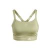 Truepurpose Medium Support Sports Bra with Logo Print Women Sports Bra Tent-Green HR2223