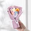 Attractive Fake Flower Bouquet Atmosphere Realistic Vibrant Color Create Colorful Hand Woven Flower Bouquet Valentine's