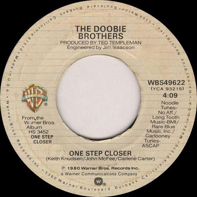 7-дюймовая пластинка DOOBIE BROTHERS One Step Closer WBS49622 Warner Bros. Re 1980 Американский рок Б/У