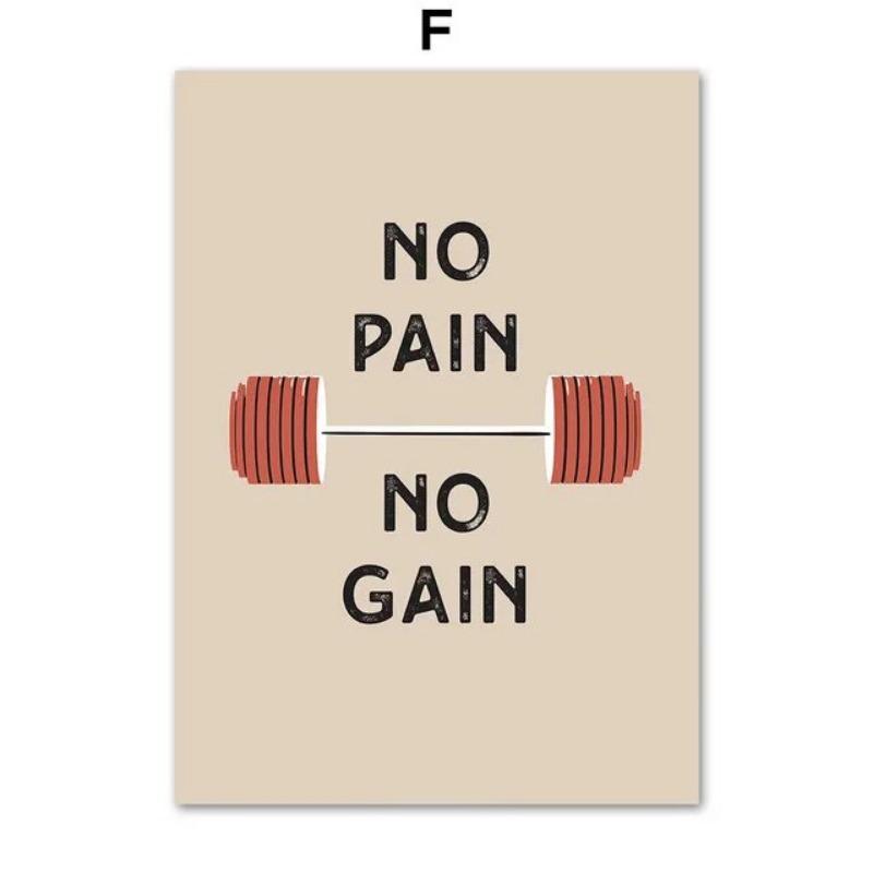Плакат для декора домашнего спортзала, Гантели Штанга Фитнес Спорт Бег, Настенное искусство Холст Живопись, Скандинавские принты, Идеальные настенные картины