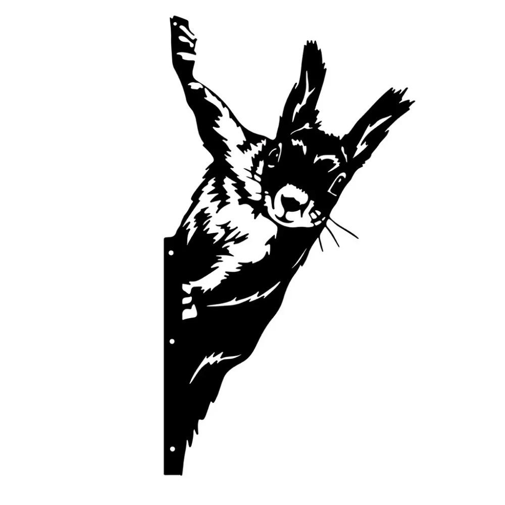 Добавьте изюминку в свой сад с помощью очаровательного украшения для забора в форме белки — идеально подходит для подарков на день рождения и декора сада