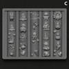 Рождественские 3D силиконовые формы для ногтей - Снеговик, Елка, Олень, Пряничный человечек, DIY украшения для маникюра для салона, домашнего нейл-арта