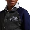 Куртка Polo Ralph Lauren FW25 С острым воротником Однобортная Логотип Color-Block Реглан Длинный рукав Детские куртки 323979471-001