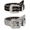 Women's Wide Rhinestone Belt – European & American Fashion Sequin Design