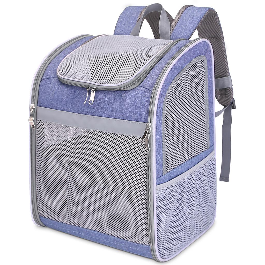 Рюкзак для переноски кошек, рюкзак для собак среднего и малого размера, вентилируемый сетчатый рюкзак для собак, дорожный рюкзак для походов, прогулок на открытом воздухе