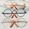Plush Doll for 1/31/4 BJD Glasses Clothes For 10/15cm Dolls Plush Doll Eyeglasses Cute Heart Frame
