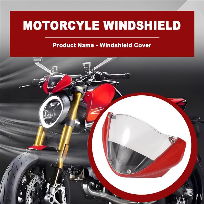 Накладка на фару мотоцикла, Кожух фары, Обтекатель фары Для Ducati Monster 696 795 796 M1100, Красный-M53K