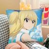 pc Anime Lucy Heartfilia Pillow Case Fashion Square Pillowcase Bedroom Sofa Room Ins Decoration Leisure